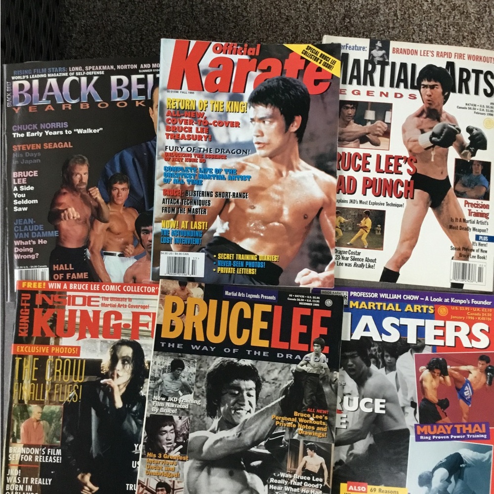 15 Assorted Bruce Lee Martial Arts Magazine Collection